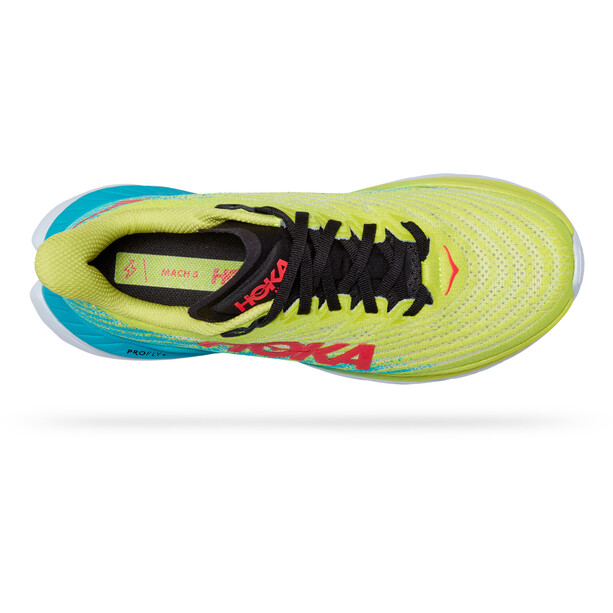 Hoka One One Mach 5 Chaussures de course Femme, jaune/turquoise