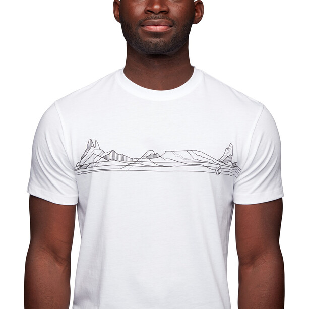 Black Diamond Desert Lines T-shirt à manches courtes Homme, blanc