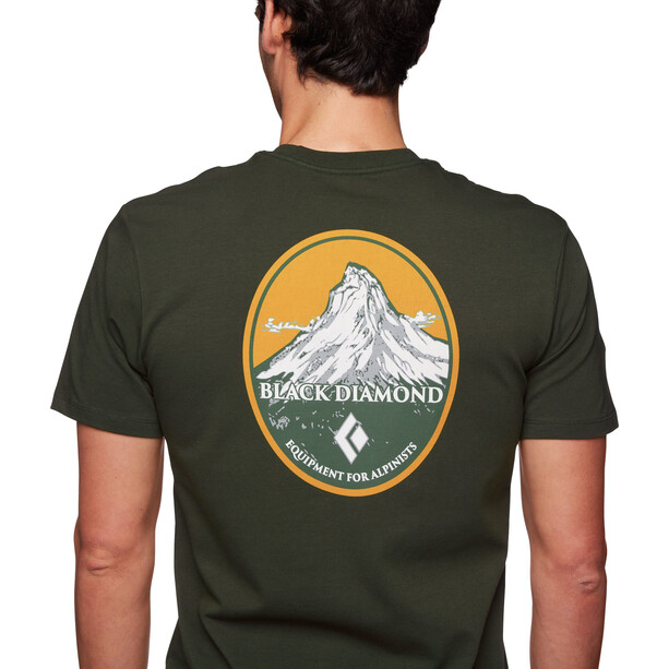 Black Diamond Mountain Badge T-shirt à manches courtes Homme, olive