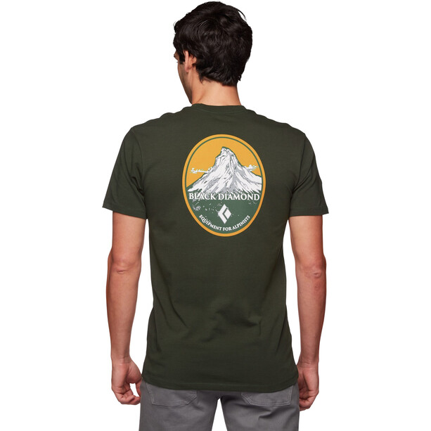 Black Diamond Mountain Badge T-shirt à manches courtes Homme, olive