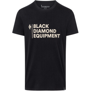Black Diamond Stacked Logo Tee Herren schwarz schwarz