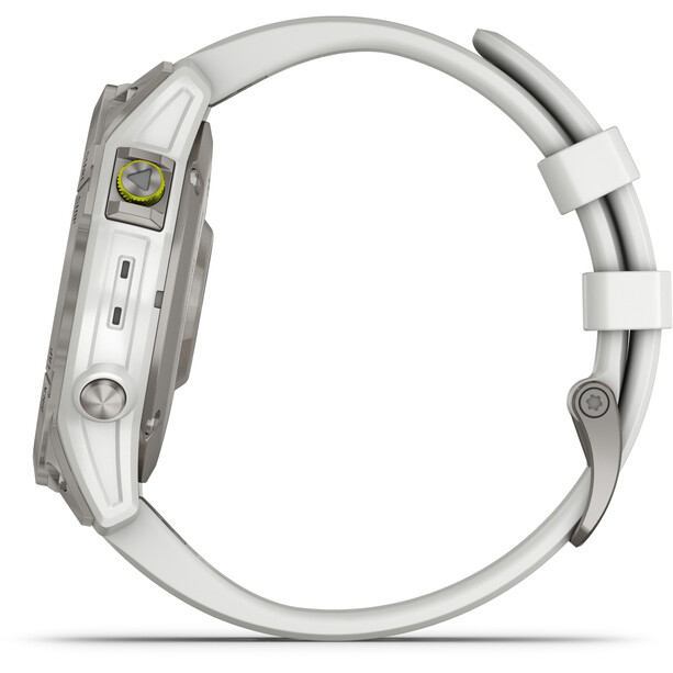 Garmin Epix (Gen 2) Sapphire Smartwatch mit QuickFit Uhrenarmband 22mm weiß/silber