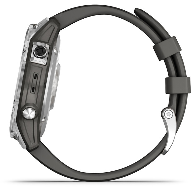 Garmin Fenix 7 Smartwatch mit QuickFit Uhrenarmband 22mm grau/silber