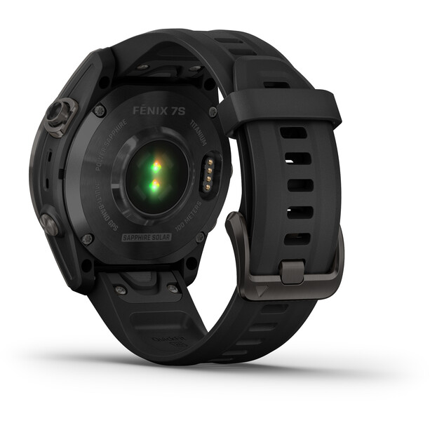 Garmin Fenix 7S Sapphire Solar Smartwatch z paskiem QuickFit 20 mm, czarny