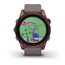 Garmin Fenix 7S Sapphire Solar Smartwatch mit QuickFit Uhrenarmband 20mm grau/braun