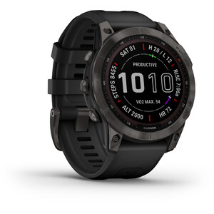Garmin Fenix 7 Sapphire Solar Smartwatch met QuickFit horlogeband 22mm, zwart zwart