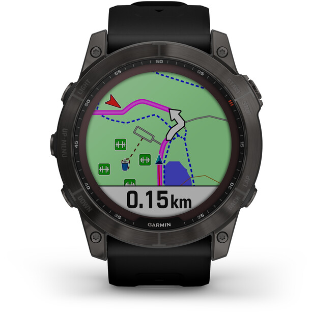 Garmin Fenix 7X Sapphire Solar Smartwatch with QuickFit Watch Band 26mm, zwart