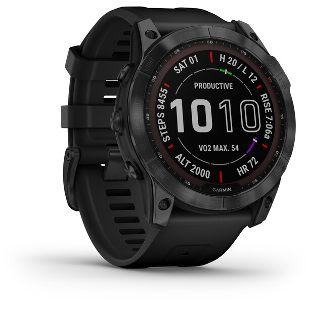 Garmin Fenix 7X Sapphire Solar Smartwatch mit QuickFit Uhrenarmband 26mm schwarz