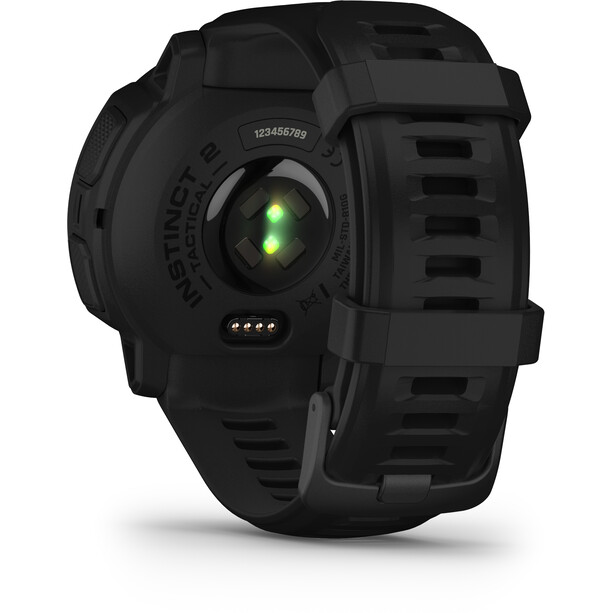 Garmin Instinct 2 Solar Tactical Edition Smartwatch with Silicone Watch Band 22mm, czarny