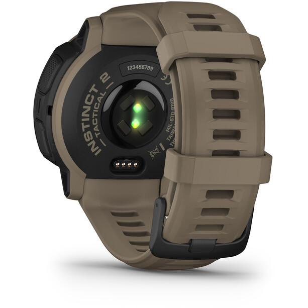 Garmin Instinct 2 Solar Tactical Edition Smartwatch with Silicone Watch Band 22mm, oliwkowy