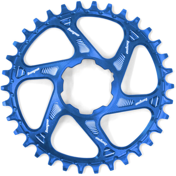 Hope Spiderless Retainer Ring Kettingblad 36T 12-speed DM for Shimano, blauw