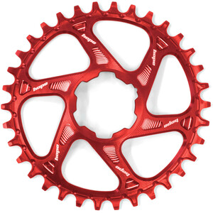 Hope Spiderless Retainer Ring Plateau 36 dents 12 vitesses DM pour Shimano, rouge