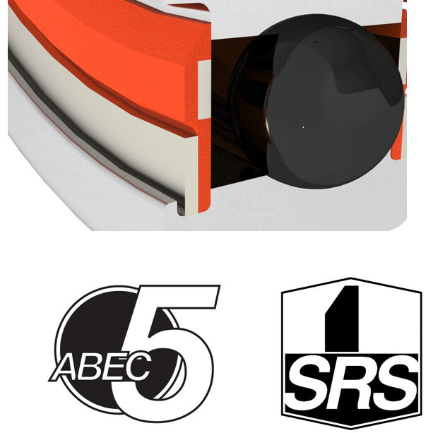 Enduro Bearings ABEC 5 61901-2RS-SRS Ball Bearing 12x24x6mm