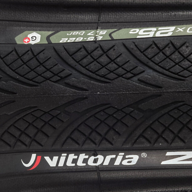 Vittoria Zaffiro Pro Neumático plegable 700x25C Graphene, negro