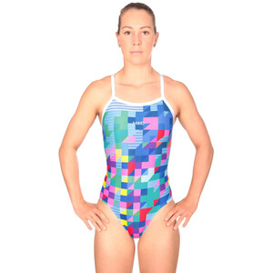 Mako Nereid Pixel Schwimmanzug Damen bunt bunt