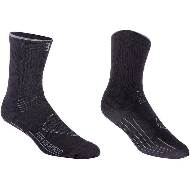 BBB Cycling Fir Socken schwarz/grau