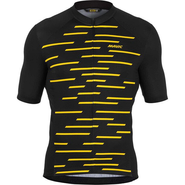 Mavic Cosmic Kortærmet trøje med korte ærmer Herrer, sort/gul