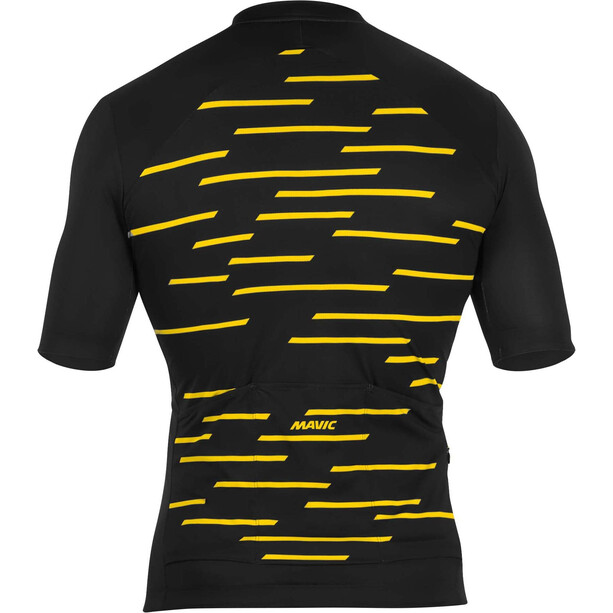 Mavic Cosmic Kortærmet trøje med korte ærmer Herrer, sort/gul
