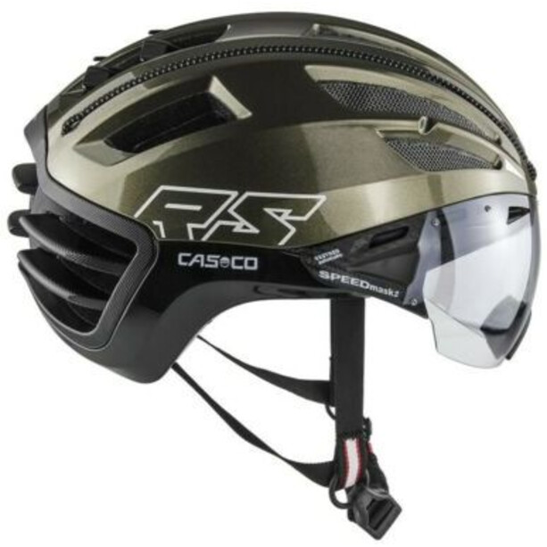 Casco Speedairo 2 RS Café Racer Helm schwarz/oliv