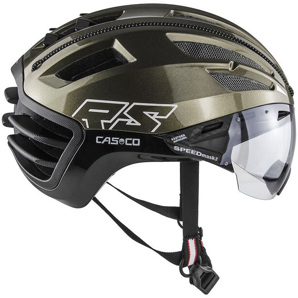 Casco Speedairo 2 RS Café Racer Helm schwarz/oliv