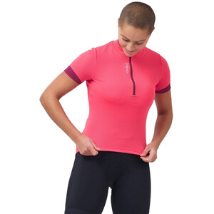 Odlo Essential 1/2 Zip Kortærmet trøje med korte ærmer Damer, pink pink