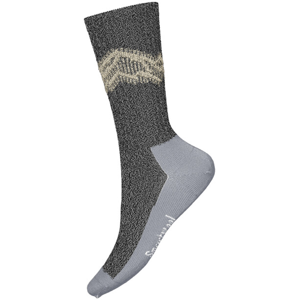 Smartwool Hike Classic Edition Light Cushion Mountain Pattern Calcetines de tripulación, negro/gris