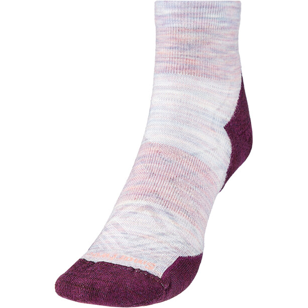 Smartwool Run Targeted Cushion Ankle Socks Women, violeta/gris