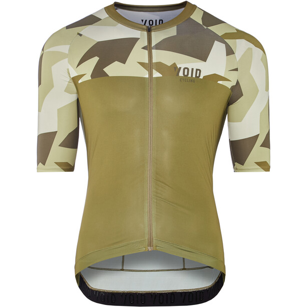 VOID Abstract Maillot à manches courtes Homme, olive