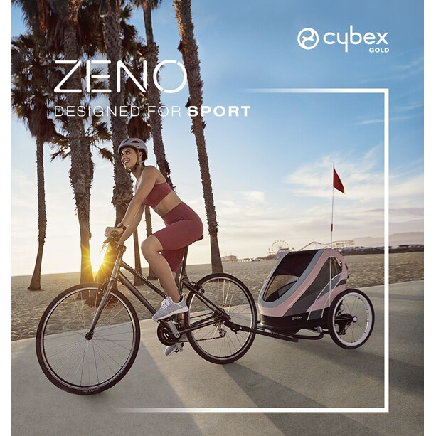 CYBEX Zeno Child Trailer Cabin grey/pink