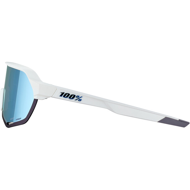100% S2 Glasses matte white/hiper blue mirror