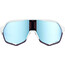 100% S2 Glasses matte white/hiper blue mirror