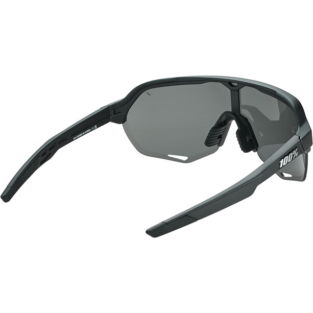 100% S2 Glasses soft tact black/smoke