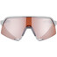 100% S3 Glasses soft tact stone grey/hiper crimson silver mirror