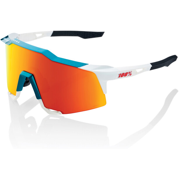 100% Speedcraft Team BORA Glasses team white/hiper red multilayer mirror