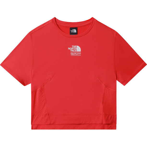 The North Face AO isbre Crop SS T-skjorte Dame rød
