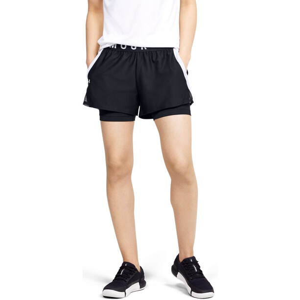 Under Armour Play Up 2-In-1 shorts Dames, zwart