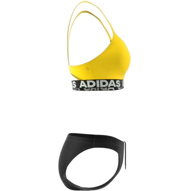 adidas BW Branded Bikini Donna, giallo/nero