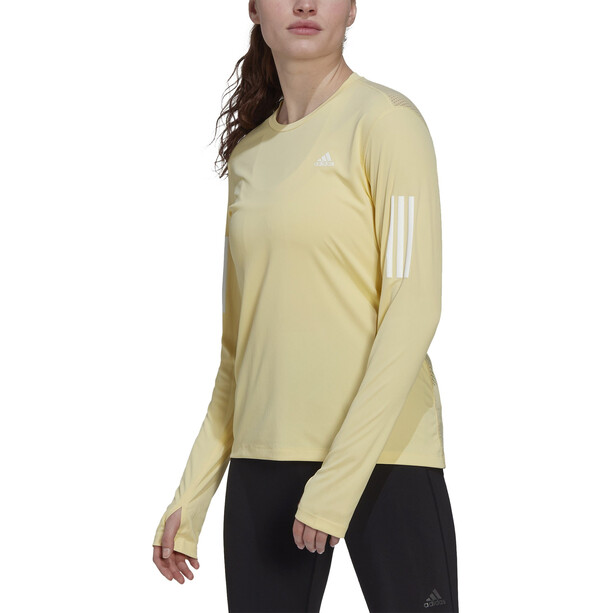 adidas OTR Camiseta de manga larga Mujer, amarillo