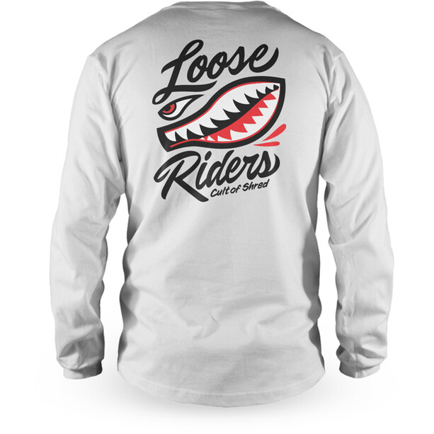 Loose Riders Airshark Maillot à manches longues Adolescents, blanc