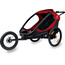 Hamax Outback Bike Trailer incl. Bicycle Arm & Stroller Wheel red/black