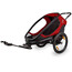 Hamax Outback One Bike Trailer incl. Bicycle Arm & Stroller Wheel red/black