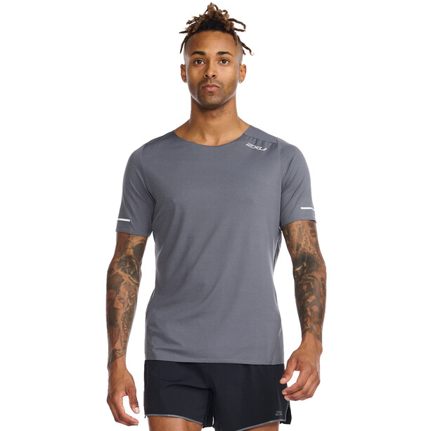 2XU Light Speed T-shirt manches courtes Homme, gris