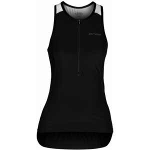ORCA Athlex Top de triatlón sin mangas Mujer, negro/blanco
