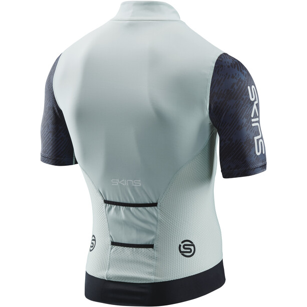 Skins Cycle Maillot Elite Homme, vert/gris