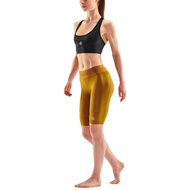 Skins Series-3 Pantaloncini Donna, giallo