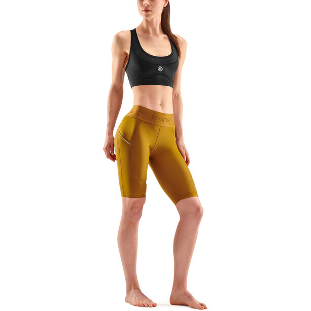 Skins Series-3 Short Collant Femme, jaune