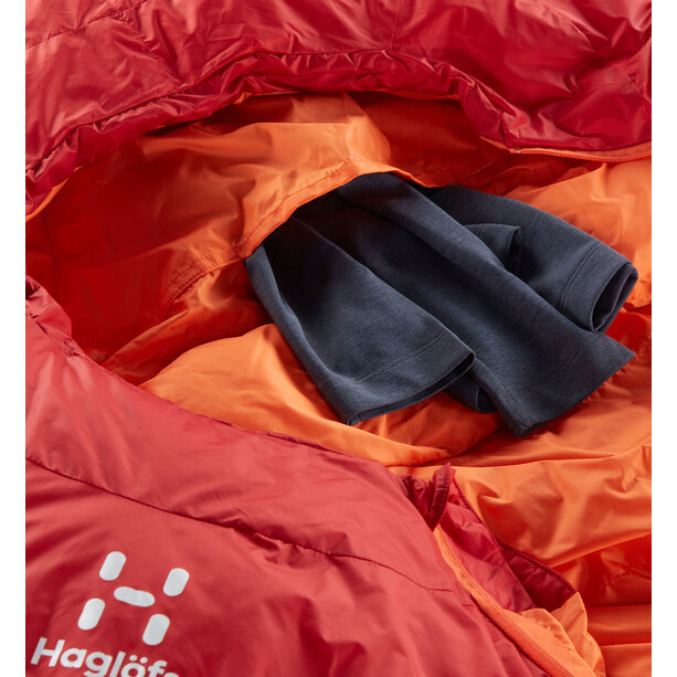 Haglöfs Ursus -2 Sleeping Bag 190cm, rood