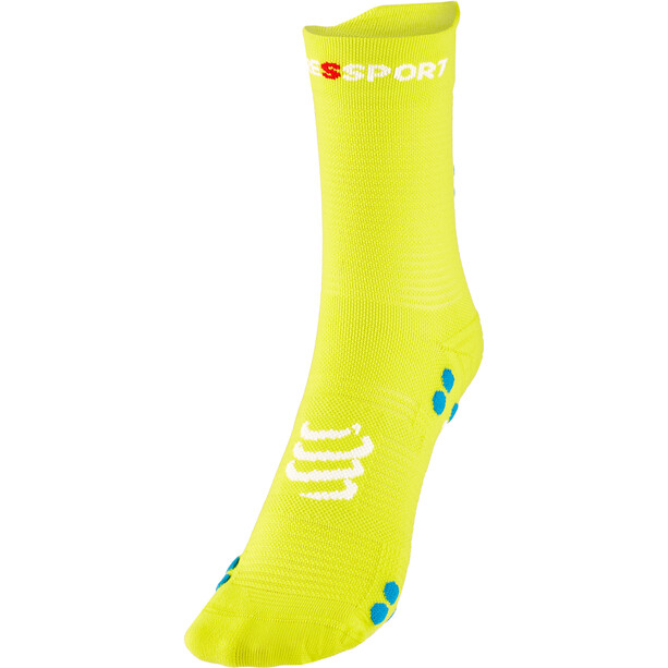 Compressport Pro Racing V4.0 Run High-Cut Socken gelb