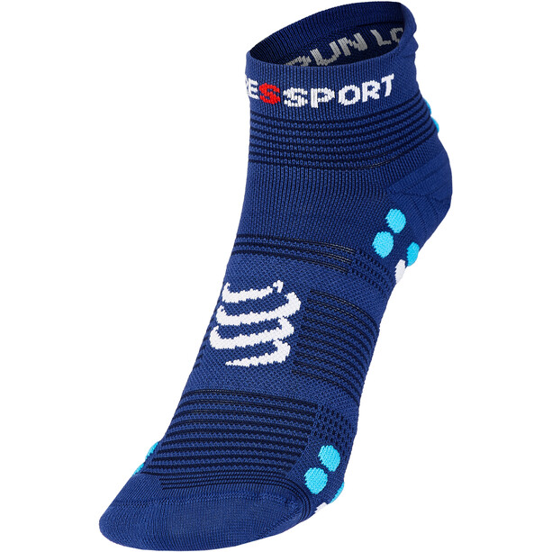 Compressport Pro Racing V4.0 Run Low-Cut Socken blau
