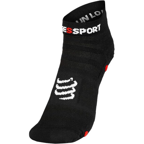 Compressport Pro Racing V4.0 Ultralight Run Low Socks black/red